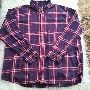 Men's button down  flannel shirt